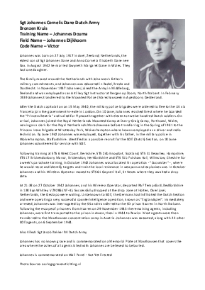 A preview of a PDF biography for Dane, Johannes Cornelis